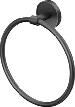 Load image into Gallery viewer, Gatco 5552MX Sky Towel Ring, Matte Black