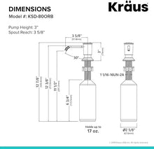 Load image into Gallery viewer, KRAUS Kitchen Soap and Lotion Dispenser in Matte Black