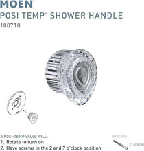 Load image into Gallery viewer, Moen 100710 Posi-Temp One-Handle Tub and Shower Replacement Knob Handle Kit

