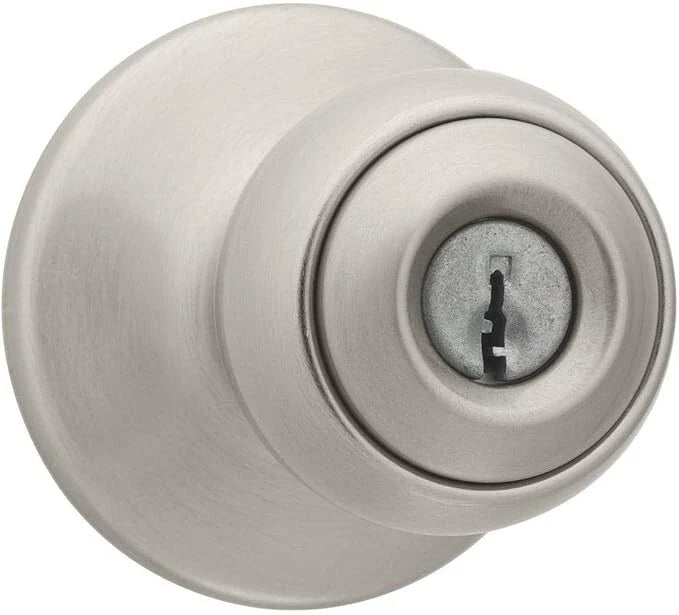 Kwikset Polo Satin Nickel Keyed Entry Door Knob and Key