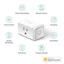 Load image into Gallery viewer, Kasa Smart Plug Mini 15A Apple HomeKit Supported Smart Outlet
