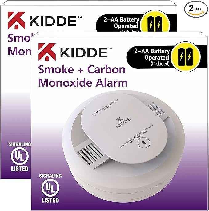 2-Pack 6th Edition Kidde 10-Year Worry Free Combination Smoke and CO2 Detector