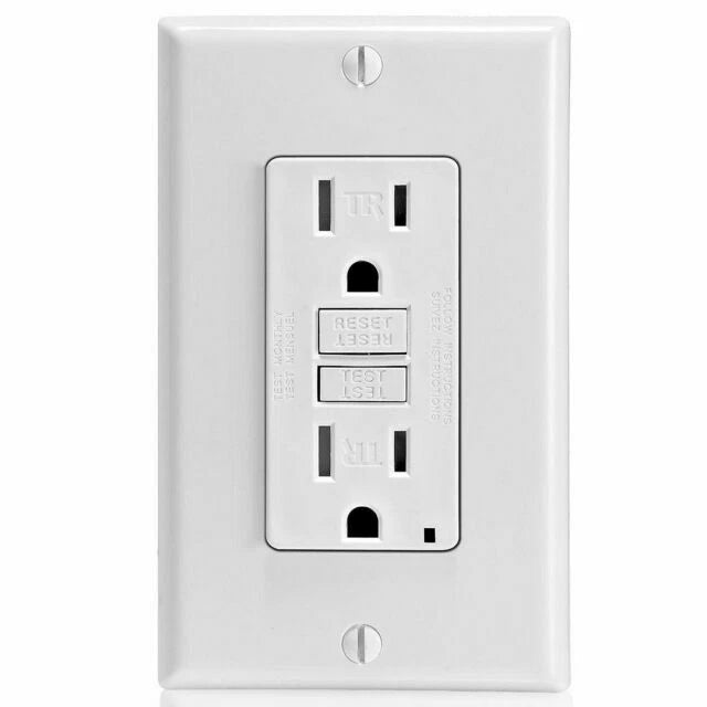 Leviton GFCI Outlet, 15 Amp Self Test Tamper Resistant Outlet