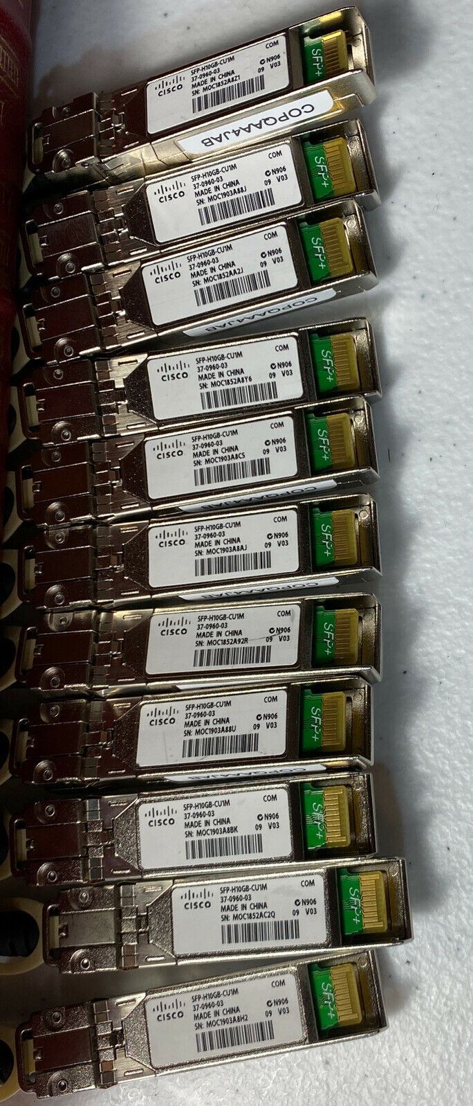cisco sfp-h10gb-cu1m Twinax cable 1 Meter